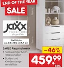 Garderobe im Netto Marken-Discount Prospekt SMILE Regalschrank von Jaxx Furniture im aktuellen Netto Marken-Discount Prospekt für 459,99 €