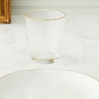 Verre à eau strié - Maxi Bazar à Bron Verre à eau strié en promo chez Maxi Bazar Bron à 3,59 €