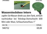 Wassersteckdose Intern von Graf im aktuellen Holz Possling Prospekt für 69,00 €