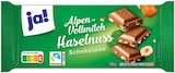 Alpenvollmilch Haselnuss Schokolade Angebote von ja! bei REWE Darmstadt für 0,99 €
