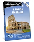 Promo Coffret cadeau Wonderbox 3 jours en Italie pour 2 personnes à 119,90 € dans le catalogue Fnac à Cergy