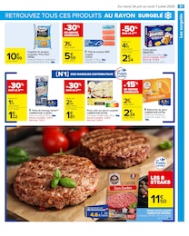 Offre Steak Haché Surgelé dans le catalogue Carrefour du moment à la page 33