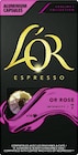 Café capsules or rose intensité 7 espresso - L'OR en promo chez Casino Supermarchés Marignane à 2,15 €