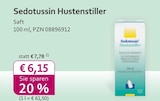 mea - meine apotheke - Sedotussin Hustenstiller Angebot im Prospekt Sedotussin Hustenstiller bei mea - meine apotheke im Prospekt "" für 6,15 €