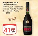 V.S.O.P. Mature Cask Finish von Rémy Martin für 41,99 € bei GLOBUS im Angebot V.S.O.P. Mature Cask Finish von Rémy Martin im aktuellen GLOBUS Prospekt