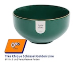 Schüssel im Action Prospekt Schüssel Golden Line von Très Chique im aktuellen Action Prospekt für 0,99 €