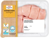 Huhn im REWE Prospekt Frische Hähnchen-Ministeaks von REWE Regional im aktuellen REWE Prospekt für 5,19 €