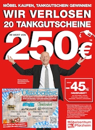 Möbel & Einrichtung Prospekt von Möbelzentrum Pforzheim in Au Aktueller Möbelzentrum Pforzheim Möbel & Einrichtung Prospekt für Au: WIR VERLOSEN 20 TANKGUTSCHEINE mit 20} Seiten, 01.08.2026 - 15.08.2026