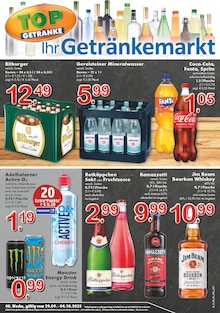 Aktueller TOP Getränke Verl Prospekt "Aktuelle Angebote" mit 4 Seiten