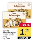 Katzenzungen von Sarotti im aktuellen Netto mit dem Scottie Prospekt für 1,19 €