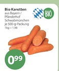 Bio Karotten im V-Markt Prospekt Bio Karotten von Pfänderhof Schwabmünchen im aktuellen V-Markt Prospekt für 0,99 €