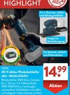 20-V-Akku-Winkelschleifer oder -Multischleifer im ALDI SÜD Prospekt 20-V-Akku-Winkelschleifer oder -Multischleifer von FERREX im aktuellen ALDI SÜD Prospekt für 14,99 €