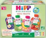 Gourde multipack 100% fruits bio 4 variétés dès 6 mois - HIPP à 3,39 € dans le catalogue Intermarché Hyper
