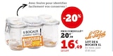 Lot de 6 bocaux 1L - Le Parfait en promo chez Super U Lot de 6 bocaux 1L - Le Parfait dans le catalogue Super U