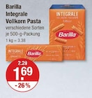 Integrale Vollkorn Pasta von Barilla im aktuellen V-Markt Prospekt für 1,69 €