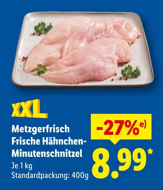 Metzgerfrisch Frische Hähnchen-Minutenschnitzel