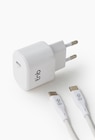 Pack de charge secteur 1 USB-C 30W + câble USB-C - Blanc en promo chez Monoprix Margaret Pack de charge secteur 1 USB-C 30W + câble USB-C - Blanc dans le catalogue Monoprix Margaret