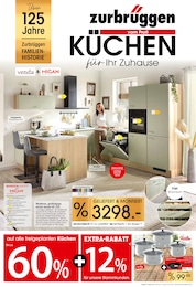 Möbel & Einrichtung Prospekt von Zurbrüggen Bergkamen Zurbrüggen Prospekt: "KÜCHEN FÜR IHR ZUHAUSE", 20 Seiten, 23.05.2026 - 11.07.2026