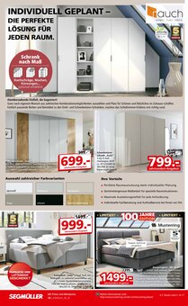 Kleiderschrank im aktuellen Segmüller Prospekt (Ingolstadt) Kleiderschrank im Segmüller Prospekt "100 JAHRE SEGMÜLLER" mit 48 Seiten (Ingolstadt)