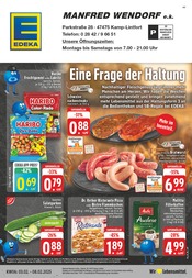 Aktueller EDEKA Prospekt mit Würstchen, "Aktuelle Angebote", Seite 1