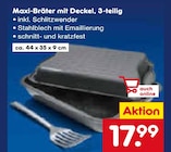 Aktuelle Braten Angebote bei Netto Marken-Discount in Mainz Aktuelles Maxi-Bräter mit Deckel, 3-teilig Angebot bei Netto Marken-Discount in Mainz ab 17,99 €