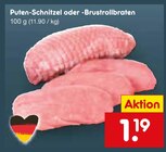 Puten-Schnitzel im Angebot bei Netto Marken-Discount in Nordhausen Puten-Schnitzel Angebote bei Netto Marken-Discount Nordhausen für 1,19 €