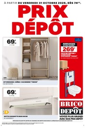 Prospectus Bricolage Brico Dépôt en cours à Wambrechies et alentours, "PRIX DÉPÔT", 1 page, 31/10/2025 - 13/11/2025 Catalogue Bricolage Brico Dépôt en cours à Wambrechies et alentours, "PRIX DÉPÔT", 1 page, 31/10/2025 - 13/11/2025