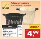 Aufbewahrungskorb im Angebot bei Netto Marken-Discount in Recklinghausen Aufbewahrungskorb Angebote von DEKOR bei Netto Marken-Discount Recklinghausen für 4,99 €