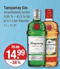 Gin im V-Markt Prospekt Gin von Tanqueray im aktuellen V-Markt Prospekt für 14,99 €