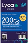 Carte - LYCA MOBILE - Hyper U à Liévin Carte - LYCA MOBILE en promo chez Hyper U Liévin à 9,99 €