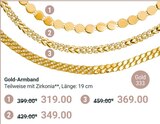 Gold-Armband bei GLOBUS im Forchheim Prospekt für 319,00 €