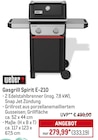 Gasgrill Spirit E-210 Angebote von weber bei METRO Leinfelden-Echterdingen für 333,19 €