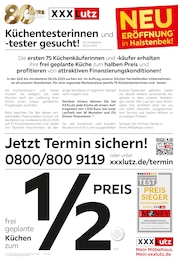 XXXLutz Möbelhäuser Prospekt für Stade (Hansestadt): "Küchentesterinnen und -tester gesucht!", 4 Seiten, 10.03.2025 - 05.04.2025