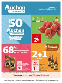 Prospectus Auchan Supermarché de la semaine "Auchan supermarché" avec 1 pages, valide du 23/04/2024 au 28/04/2024 pour Romainville et alentours