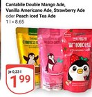 Double Mango Ade im Angebot bei GLOBUS in Zwickau Double Mango Ade Angebote von Cantabile bei GLOBUS Zwickau für 1,99 €