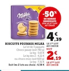 Biscuits fourrés - Milka en promo chez Super U Romans-sur-Isère à 2,19 €