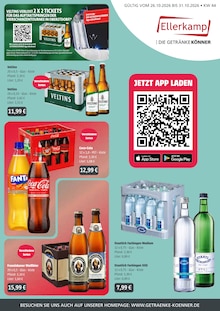 Coca Cola im Getränke Ellerkamp Prospekt "DIE GETRÄNKEKÖNNER" mit 4 Seiten (Osnabrück)