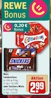 Celebrations oder Snickers Minis im Angebot bei REWE in München Celebrations oder Snickers Minis Angebote von Mars bei REWE München für 2,99 €
