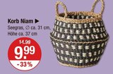 Korb Niam im Angebot bei V-Markt in Regensburg Korb Niam Angebote bei V-Markt Regensburg für 9,99 €