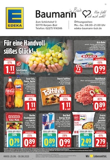 Aktueller EDEKA Prospekt "Aktuelle Angebote" Seite 1 von 24 Seiten für Kerpen