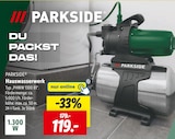 Hauswasserwerk von PARKSIDE für 119,00 € bei Lidl im Angebot Hauswasserwerk von PARKSIDE im aktuellen Lidl Prospekt