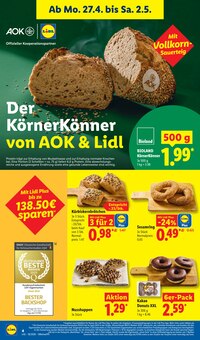 Brot im Lidl Prospekt "LIDL LOHNT SICH" mit 68 Seiten (Freiburg (Breisgau))