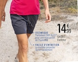 Short femme en promo chez Intersport Short femme dans le catalogue Intersport