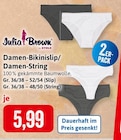 Damen-Bikinislip/Damen-String im Angebot bei Kaufhaus Stolz in Neubrandenburg Damen-Bikinislip/Damen-String Angebote von Julia Brown by Stolz bei Kaufhaus Stolz Neubrandenburg für 5,99 €