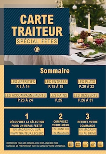 Prospectus E.Leclerc de la semaine "CARTE TRAITEUR" avec 2 pages, valide du 18/11/2025 au 31/12/2025 pour Cogolin et alentours