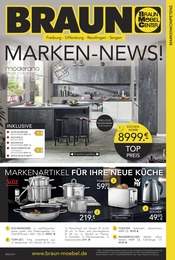 BRAUN Möbel-Center Prospekt "MARKEN NEWS" für Markdorf, 24 Seiten, 02.08.2023 - 26.09.2023