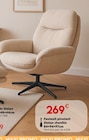 Fauteuil pivotant Stelan chenille - Maxi Bazar à Dunkerque Fauteuil pivotant Stelan chenille en promo chez Maxi Bazar Dunkerque à 269,00 €