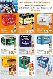 Bier im Globus-Baumarkt Prospekt in Ilmenau Aktueller Globus-Baumarkt Prospekt mit Bier, "Immer eine Idee besser", Seite 9