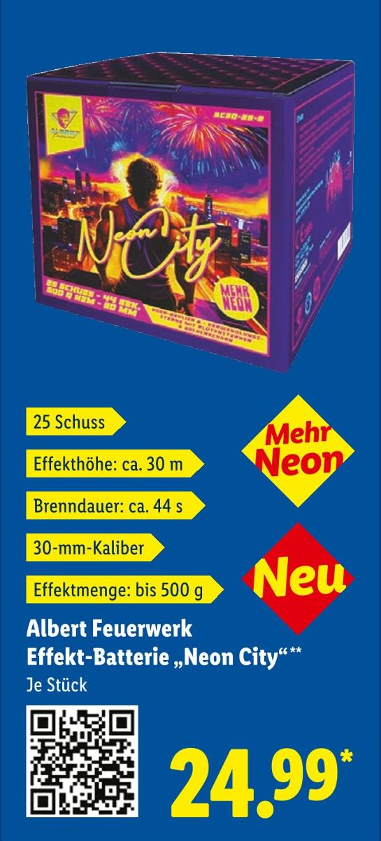 Effekt-Batterie Neon City