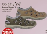 Damen Slipper im Angebot bei V-Markt in Kaufbeuren Damen Slipper Angebote von DOLCE VITA bei V-Markt Kaufbeuren für 29,99 €